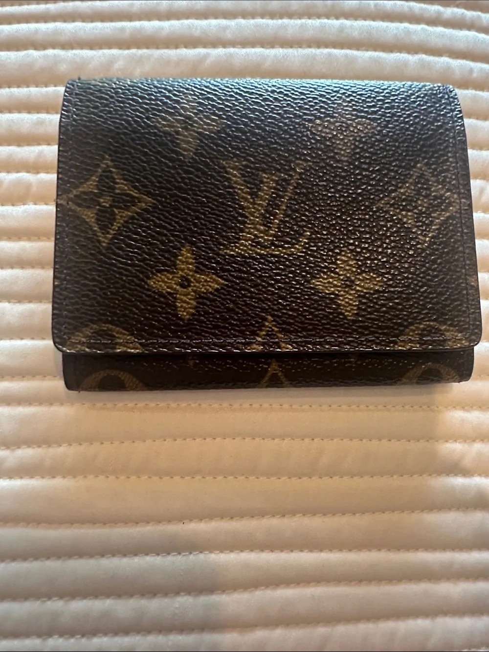 Louis Vuitton Monogram Canvas Card Holder - Brown & Gold